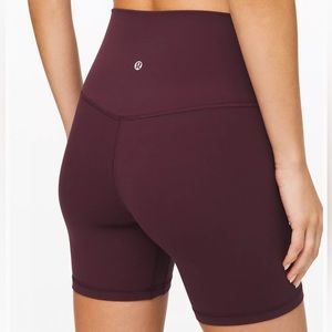 Lululemon Align Shorts 6”, Cassis, Size 6